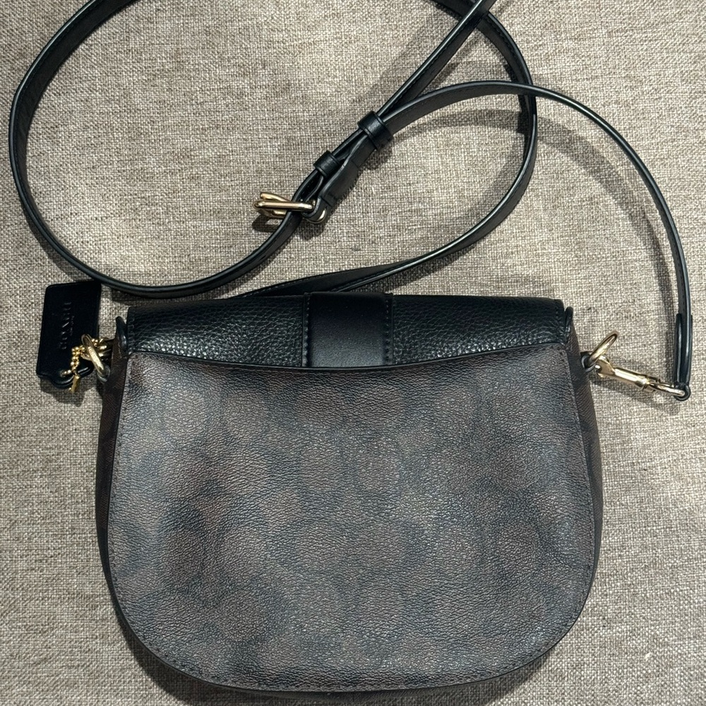 Coach Black and Brown Crossbody Bag - Picture 3 of 4